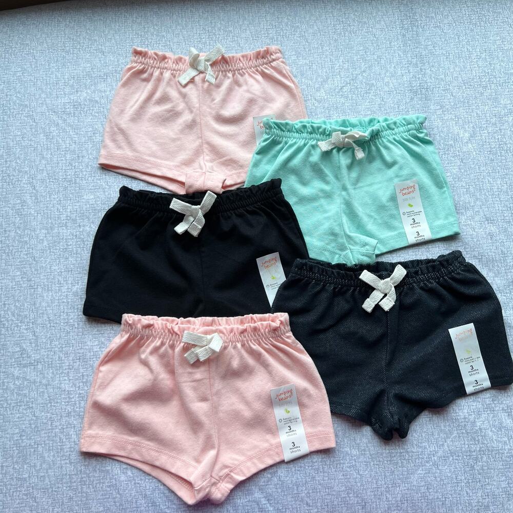 NEW Lot of 3 Month Baby Girl Shorts